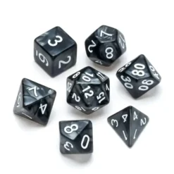 Greifenfels: Pearl Series - Black/White - Dice Set