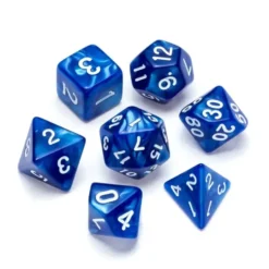 Greifenfels: Pearl Series - Blue/White - Dice Set