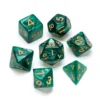 Greifenfels: Pearl Series - Dark Green/Gold - Dice Set