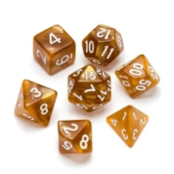 Greifenfels: Pearl Series - Gold/White - Dice Set