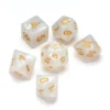 Greifenfels: Pearl Series - White/Gold - Dice Set