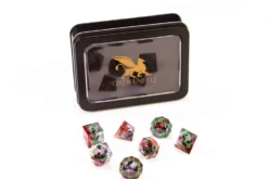 Greifenfels: Razor Series - Purple Dragon Eye - Red/Green - Dice Set