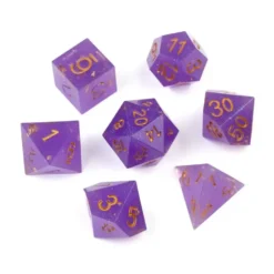 Greifenfels: Razor Series - Purple/Gold - Dice Set
