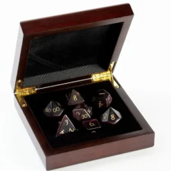 Greifenfels: Stone Series - Cats Eye Dark Purple - Dice Set