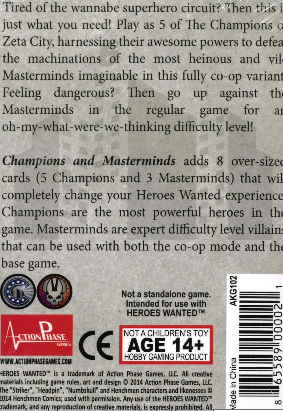 Heroes Wanted: Champions and Masterminds (Exp.)