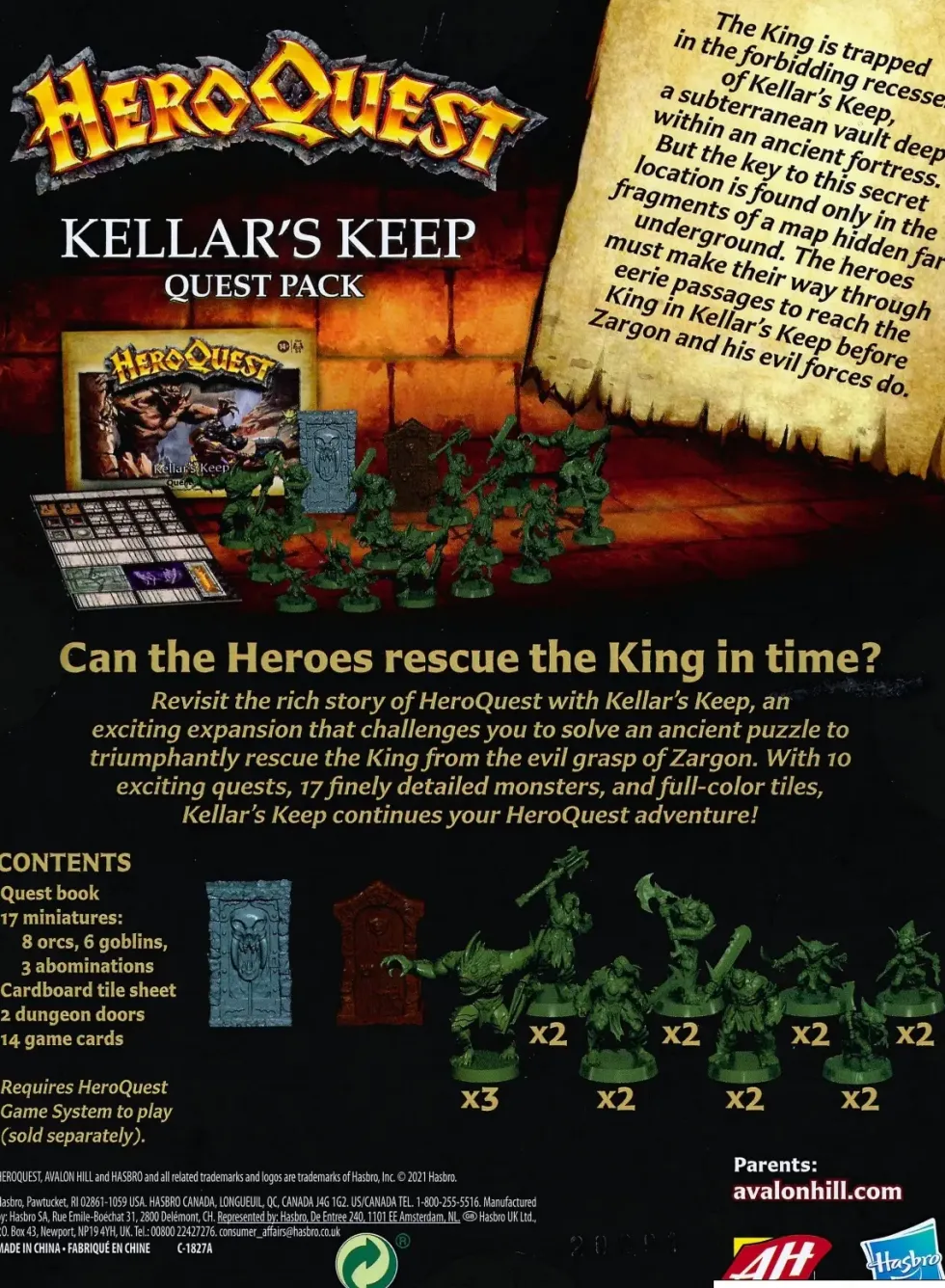 HeroQuest: Kellar's Keep (Exp.)