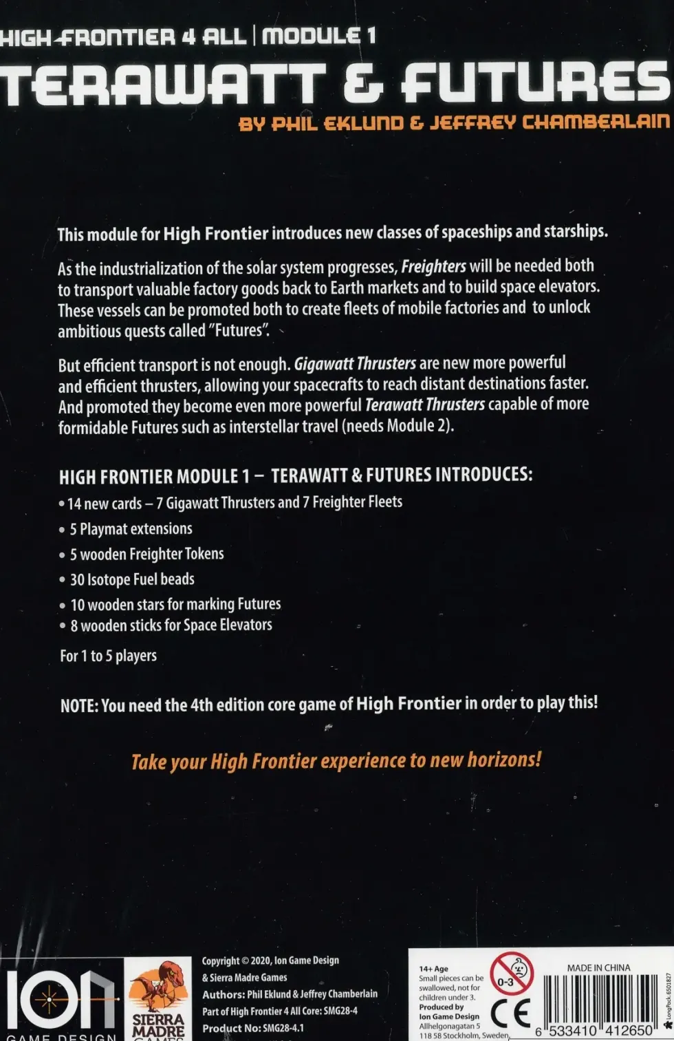 High Frontier 4 All: Module 1 - Terawatt & Futures (Exp.)