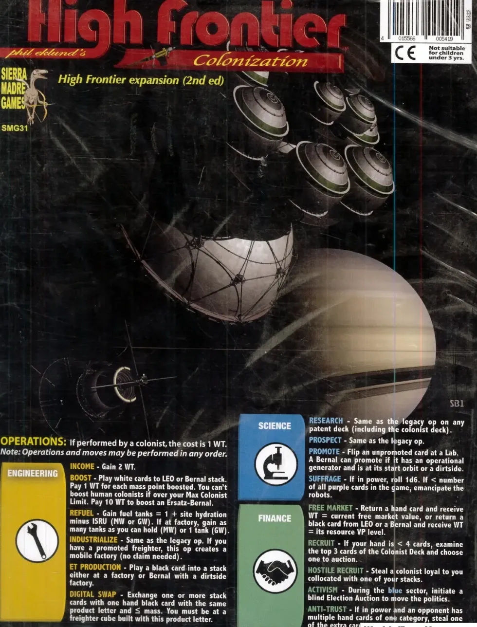 High Frontier Colonization (Gammal version) (Exp.)