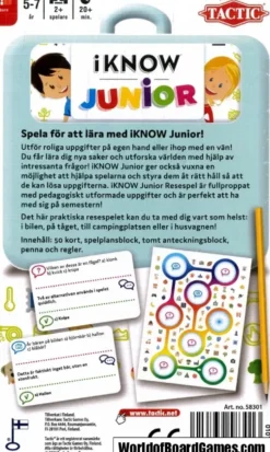 iKNOW Junior - Resevarianten