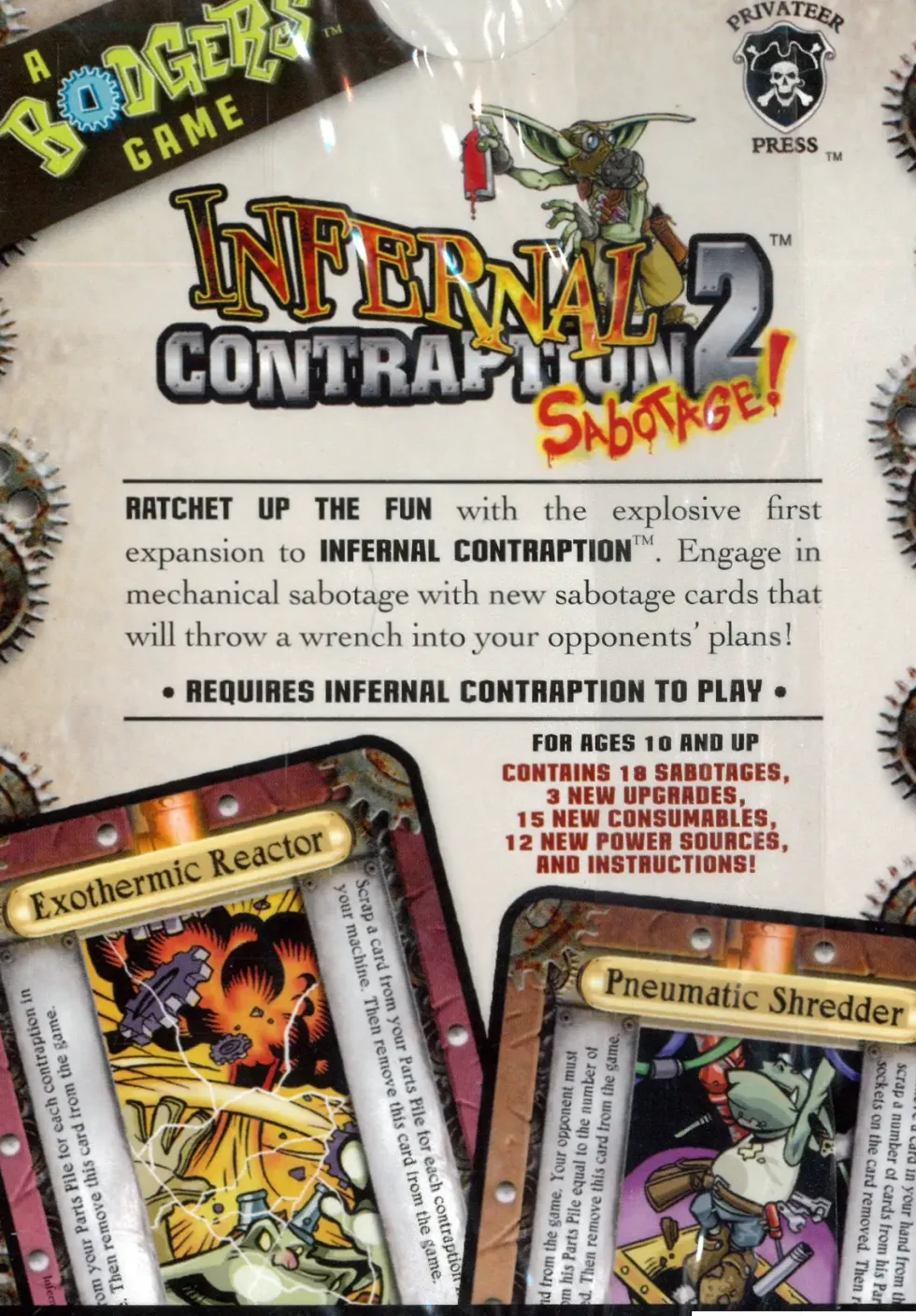 Infernal Contraption 2: Sabotage! (Exp.)