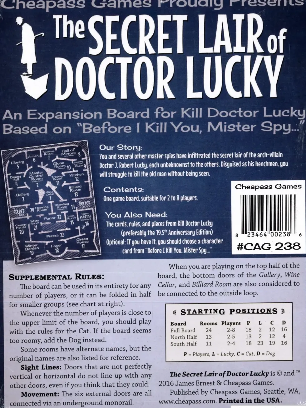 Kill Doctor Lucky: The Secret Lair of Doctor Lucky (Exp.)