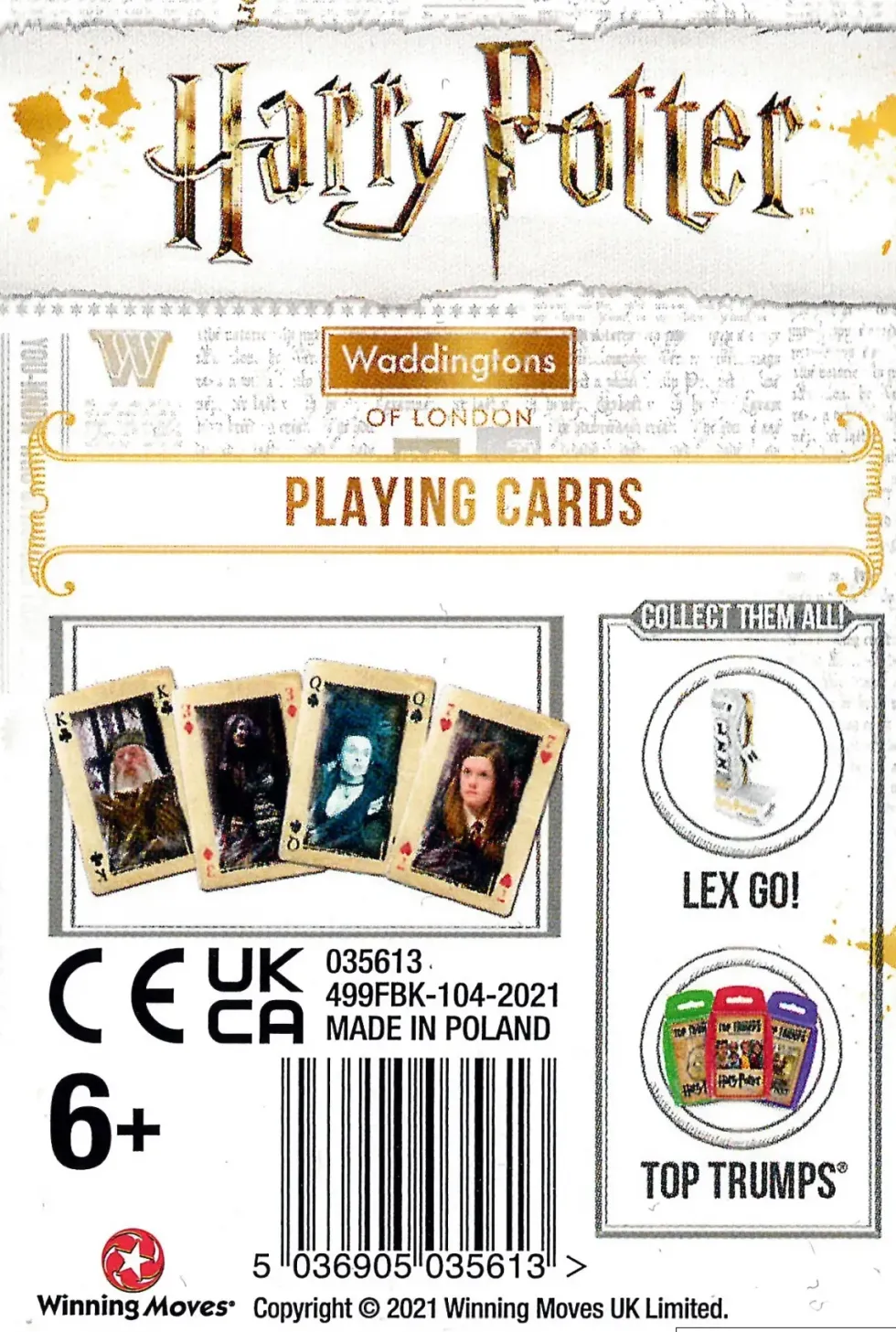 Kortlek: Harry Potter - Waddingtongs of London, Playing Cards