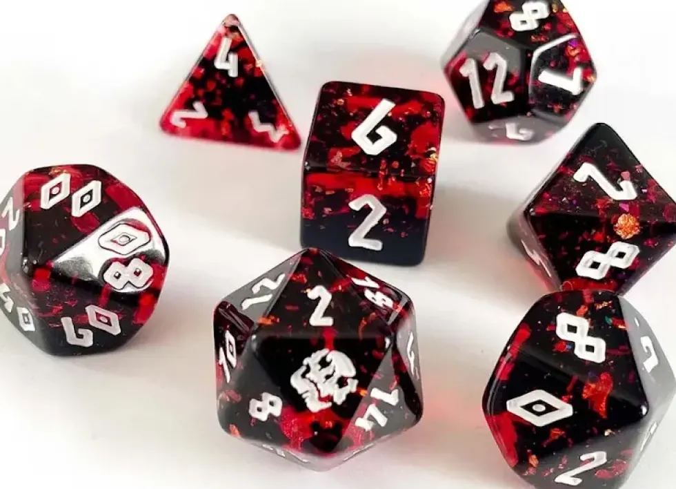 Lindorm Dice: Yggdrasil Burns Dice Set