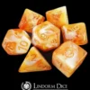 Lindorm: Norse Mythology - Heimdall Dice Set (Orange/White)