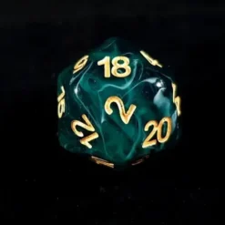 Lindorm: Sea Shanty - Fish in the Sea Dice Set (Jade-White/Gold)
