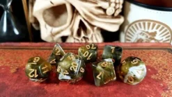 Lindorm: Sea Shanty - Old Chariot Dice Set (Yellow-Black/Gold)