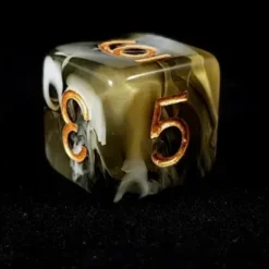Lindorm: Sea Shanty - Old Chariot Dice Set (Yellow-Black/Gold)