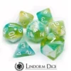 Lindorm: Sea Shanty - Randy Dandy O Dice Set (Green - Turquoise/White)