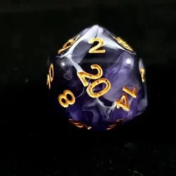 Lindorm: Sea Shanty - The Curse Dice Set (Purple-Black-White/Gold)