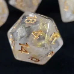 Lindorm: Witch Brew - A Promise Made Dice Set (White-Gold/Gold)