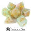 Lindorm: Witch Brew - Eye of Newt Dice Set (Jade Green - Pink/Gold)