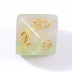 Lindorm: Witch Brew - Eye of Newt Dice Set (Jade Green - Pink/Gold)