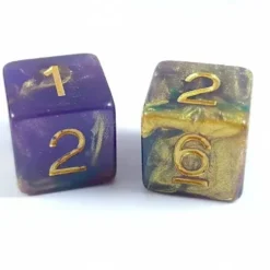 Lindorm: Witch Brew - Mimic's Tongue Dice Set (Purple-Gold/Gold)