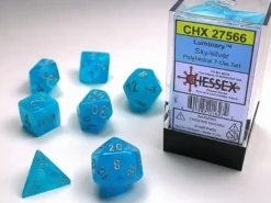 Luminary - Sky/Silver - Dice set