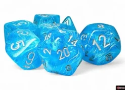 Luminary - Sky/Silver Mega-hedral Dice Set