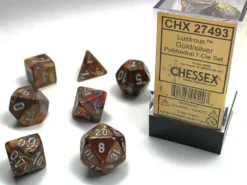 Lustrous - Gold/Silver - Dice set