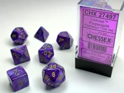Lustrous - Purple/Gold - Dice set