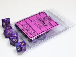 Lustrous - Purple/Gold - d10, 10 st