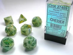 Marble - Green/Dark Green - Dice Set