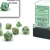 Marble - Green/Dark Green - Mini-Polyhedral Dice set