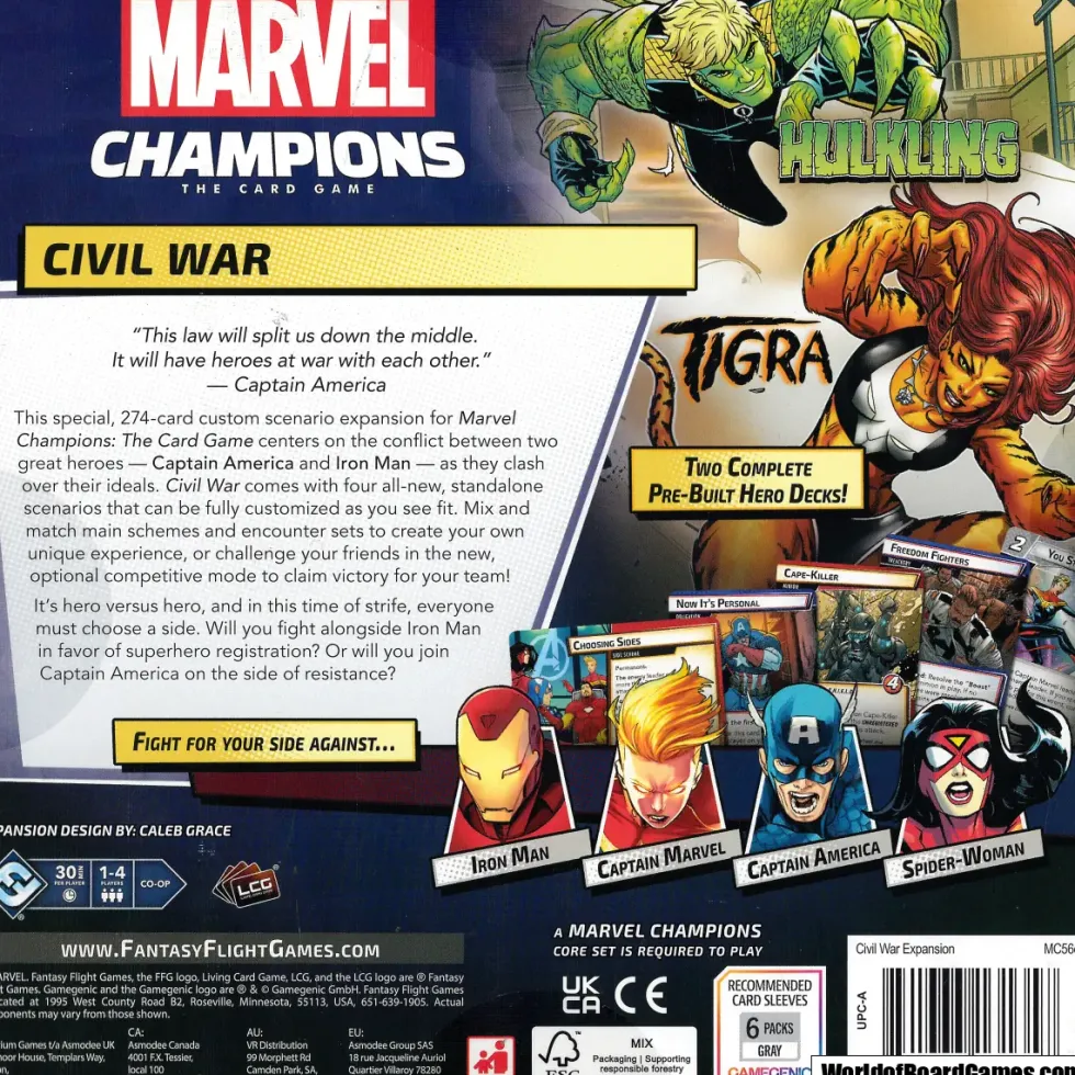 Marvel Champions: The Card Game - Civil War (Exp.)