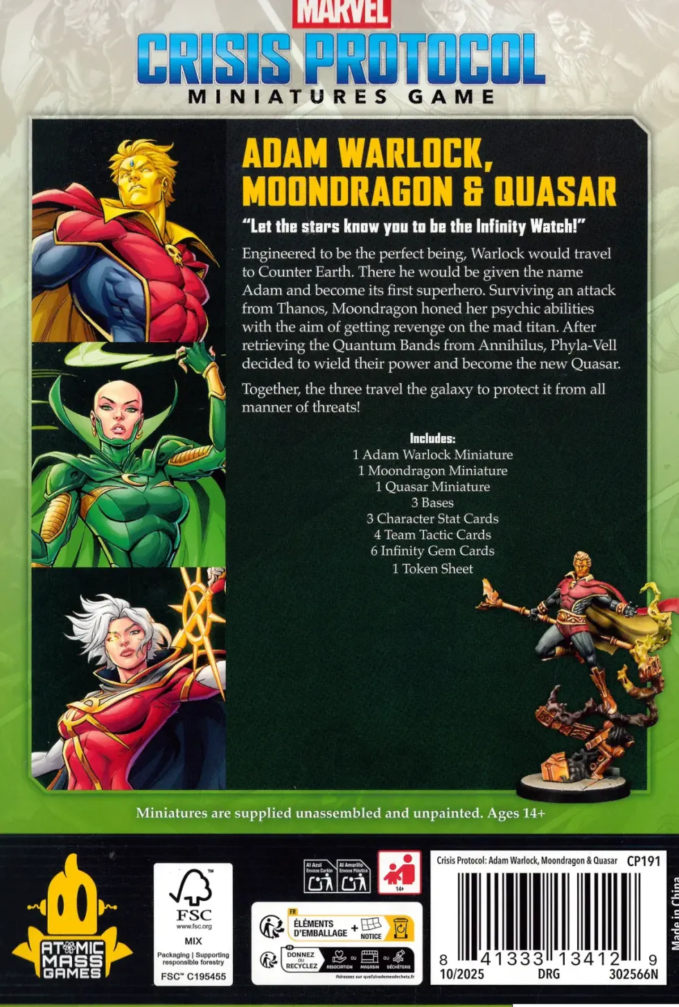 Marvel: Crisis Protocol - Adam, Moondragon and Quasar (Exp.)