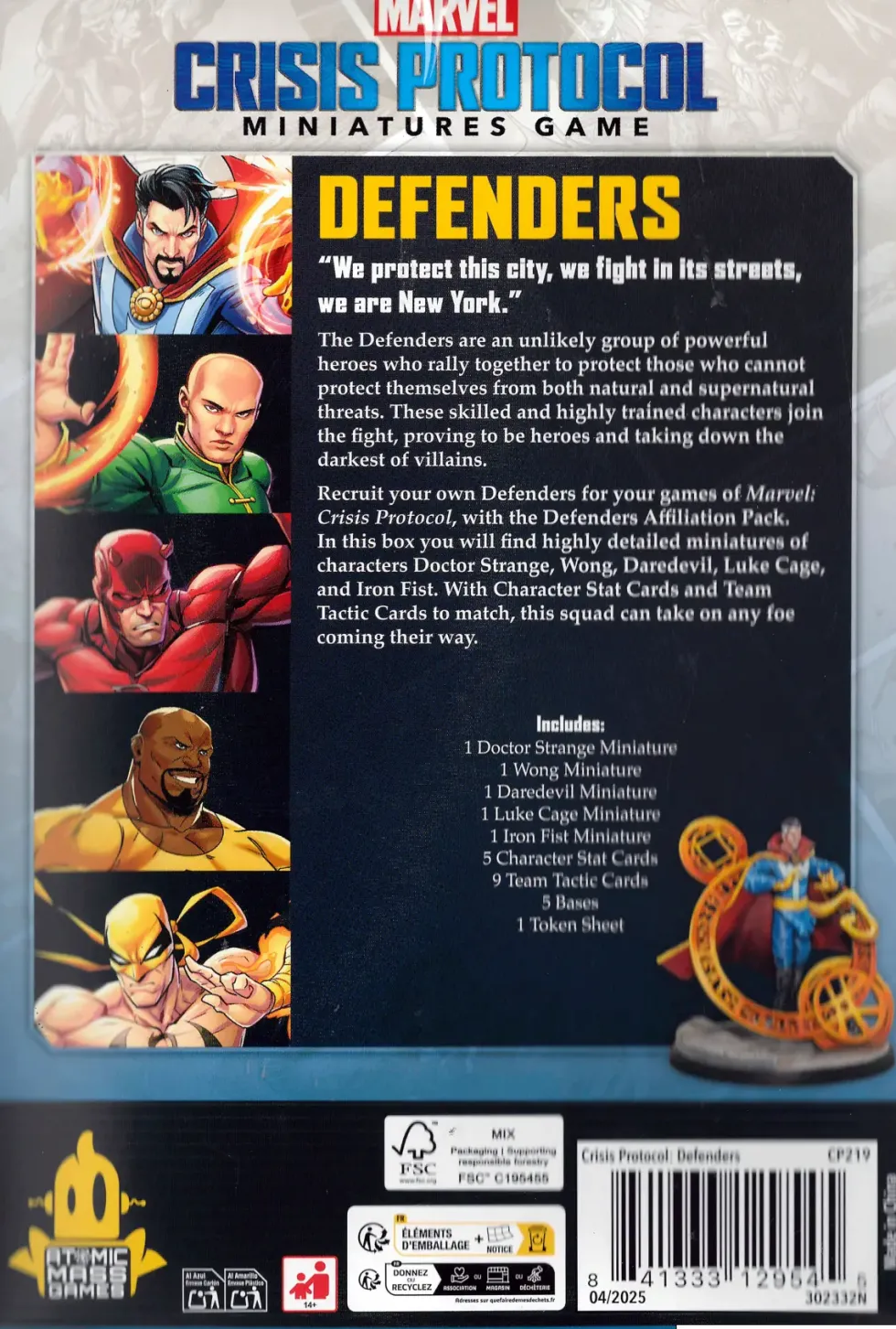 Marvel: Crisis Protocol - Defenders Affiliation Pack