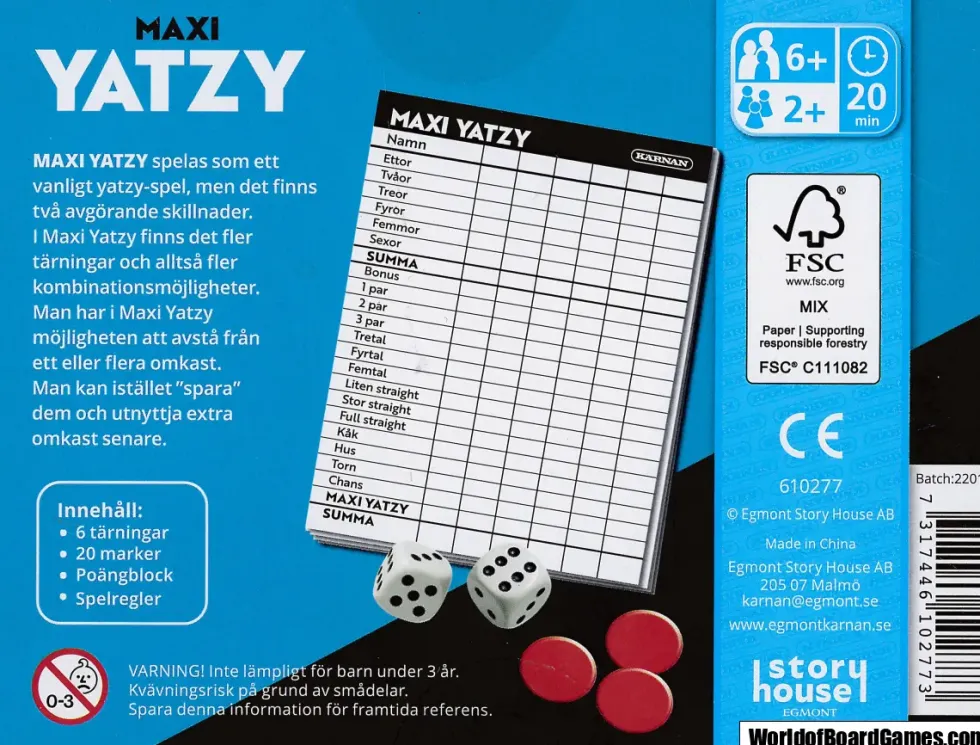 Maxi Yatzy (Kärnan)