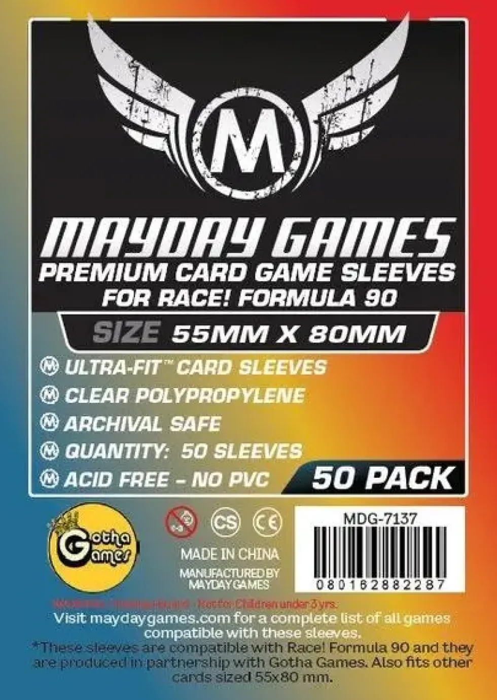 Mayday Premium Race! Formula 90 (7137) - (55 x 80 mm) - 50 st
