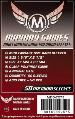 Mayday Premium Sleeves, Mini Chimera (7079) - (43 x 65 mm) - 50 st