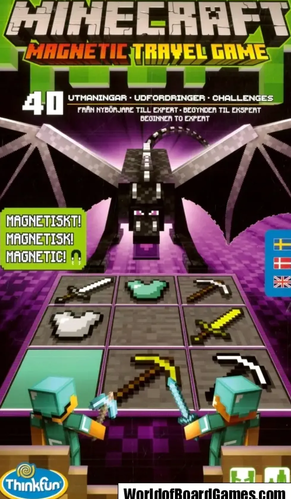 Minecraft Magnetic Travel Game