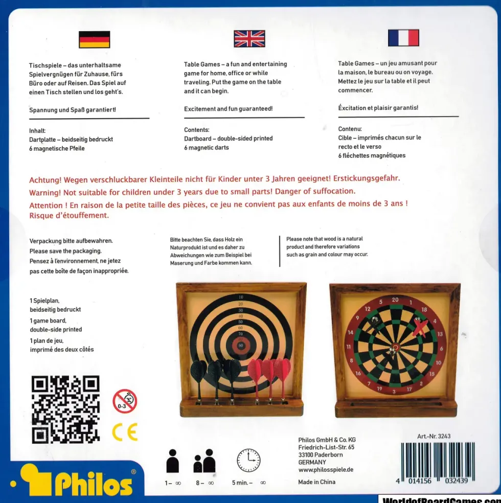 Mini Darts (Magnetiskt) - Table Game (Philos)