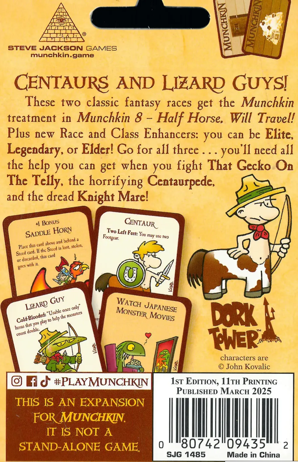Munchkin 8: Half Horse, Will Travel (Exp.)