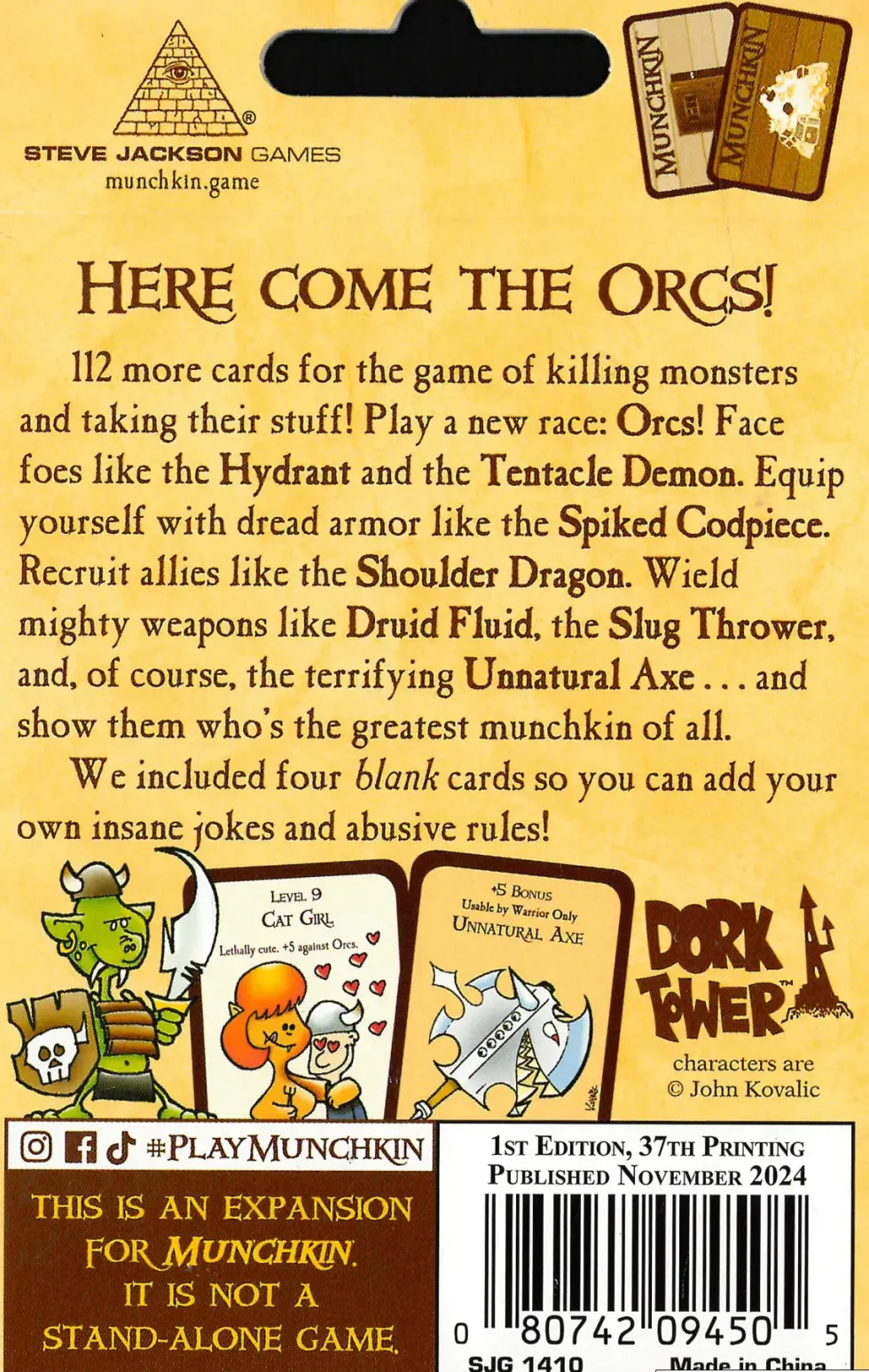 Munchkin 2: Unnatural Axe (Exp.)