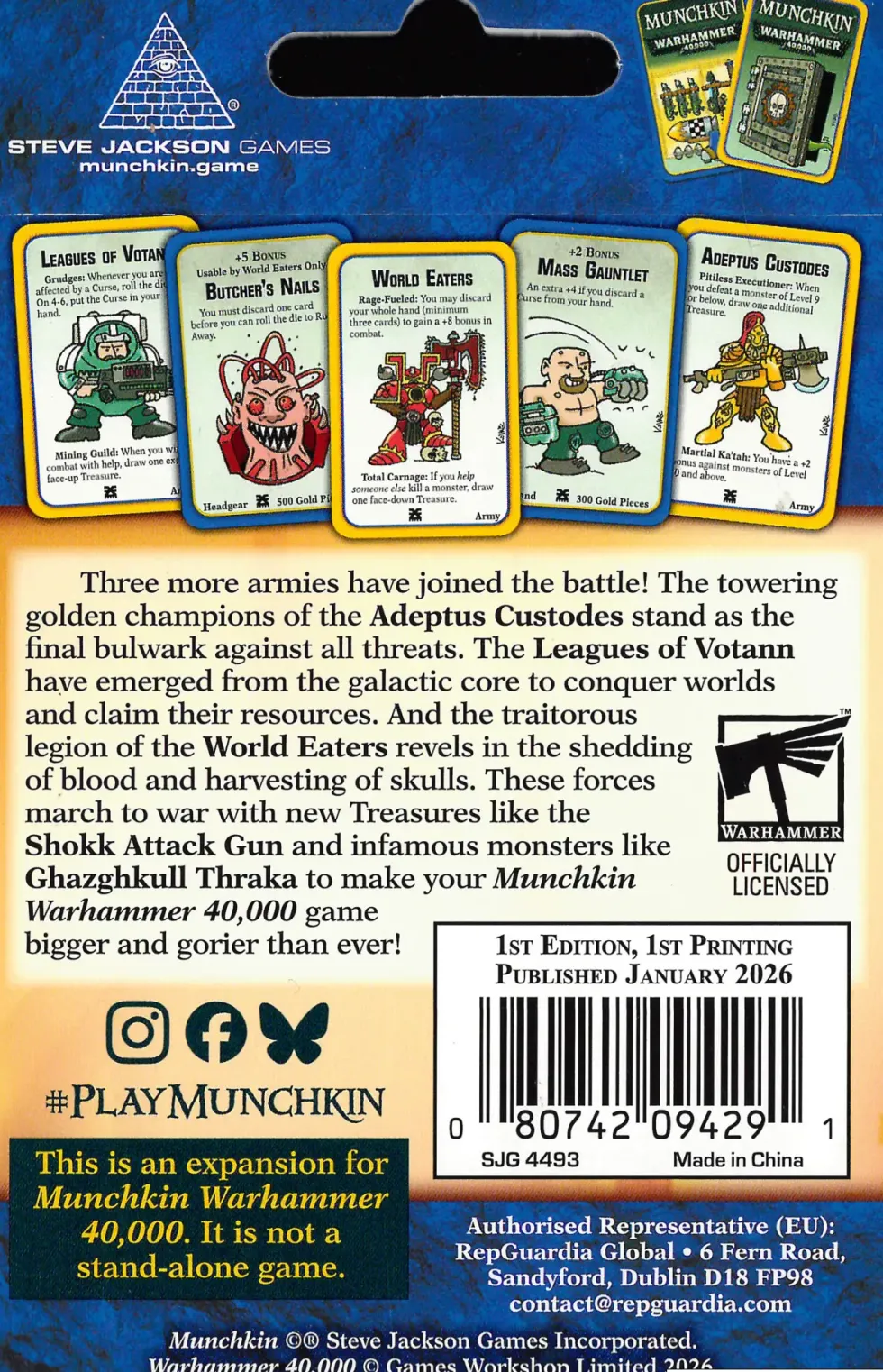 Munchkin Warhammer 40,000: Grudges and Gore (Exp.)