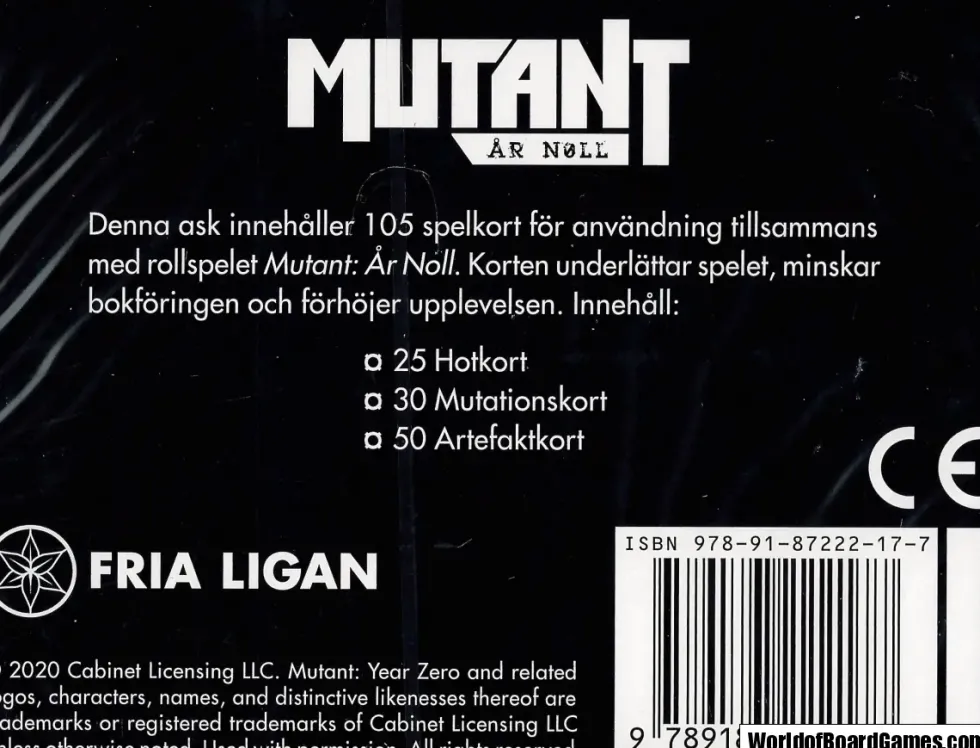 Mutant År Noll: Spelkort 1