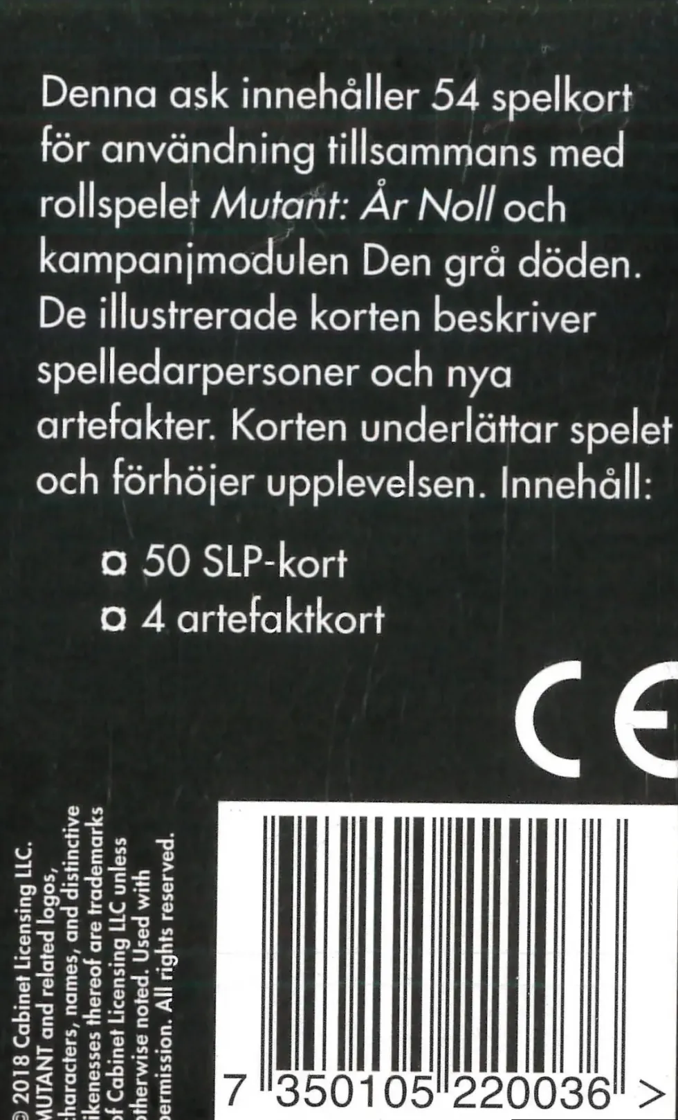 Mutant År Noll: Spelkort 3