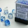 Nebula - Dark Blue/White - d6, 36 st (12 mm, prickar)