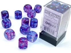 Nebula - Nocturnal/Blue (Luminary) - d6, 12 st (16 mm, prickar)