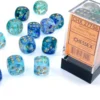 Nebula - Oceanic/Gold (Luminary) - d6, 12 st (16 mm, prickar)